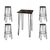 Hairpin Bar Table Package - Black